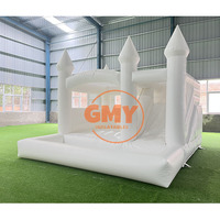 Maison de rebond gonflable arc-en-ciel Offre Spéciale 15x15 avec double toboggan