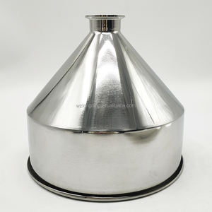 5L 10L 20L 30L定制液体粉末配料工业罐灌装饲料卫生三夹锥形不锈钢料斗 - Product Image 2