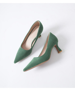 Zapatos <span class=keywords><strong>de</strong></span> tacón alto ajustados <span class=keywords><strong>de</strong></span> gran tamaño, nuevos zapatos <span class=keywords><strong>de</strong></span> mujer <span class=keywords><strong>de</strong></span> Color sólido <span class=keywords><strong>de</strong></span> ante negro, ZAPATOS <span class=keywords><strong>DE</strong></span> TRABAJO <span class=keywords><strong>DE</strong></span> MODA puntiagudos, zapatos <span class=keywords><strong>de</strong></span> <span class=keywords><strong>azafata</strong></span> - Product Image 6
