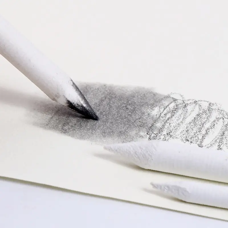 Mikailan กระดาษร่างแบบ3/6/8/12/ชุด,สำหรับศิลปินมืออาชีพชุดไม้สองด้านชุดสำหรับการปั่นผ้าเช็ดทำความสะอาดกระดาษร่างสำหรับอุปกรณ์วาดภาพ