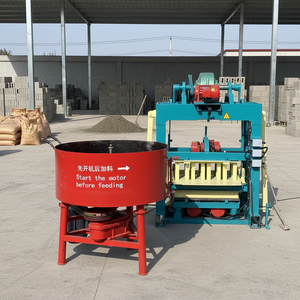 QTJ4-40 Machines automatiques de pavage pour petites entreprises, machines de fabrication de blocs de béton creux, ligne de production de briques avec roulement - Product Image 1