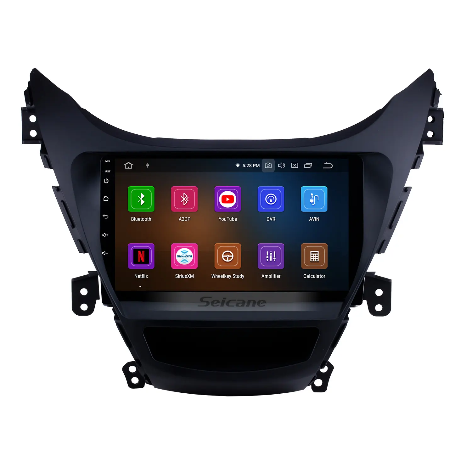 Auto Radio 9 Inch Android 11.0 Voor 2011- 2013 Hyundai Elantra Met Gps Navigatie Wifi Ondersteuning Dvr Achteruitrijcamera