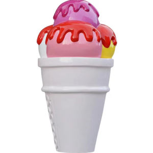 Helado gigante de fibra de vidrio, colorido, impermeable, accesorios para decoración - Product Image 5