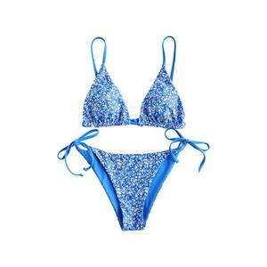 Maillot de bain sexy deux pièces pour femme, coupe push-up, à séchage rapide, avec bretelles croisées, idéal pour la plage en été - Product Image 2
