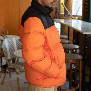 Wholesale Custom Logo Winter Streetwear Keep Warm Oversize Duck <strong>Bubble</strong> Down Puffer Jacket <strong>Coat</strong> Men - Product Image 5