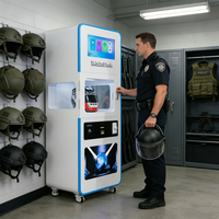 Machine à laver les casques à monnayeur pour parking public, style distributeur automatique 110V/220V