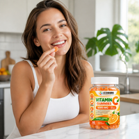 Gummies de Vitamine C 1000mg par Portion, Supplément Personnalisé OEM sous Marque Privée, Qualité 100000, Approvisionnement Direct Usine en Usine Propre