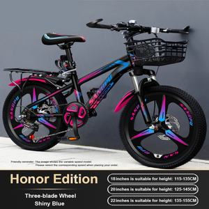 <span class=keywords><strong>Vélo</strong></span> pour enfants avec panier, fourche en aluminium 18-<span class=keywords><strong>24</strong></span> <span class=keywords><strong>pouces</strong></span>, 7 vitesses/vitesse unique, frein à disque avant/arrière, amortisseur pour garçons <span class=keywords><strong>et</strong></span> filles - Product Image 2