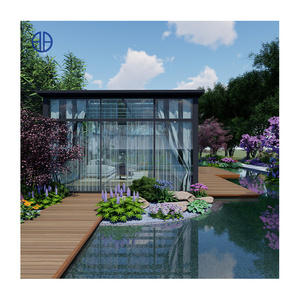 Le serre della serra di vetro solare delle stanze di vetro all'aperto del giardino fanno l'alluminio con vetro fotovoltaico - Product Image 3