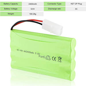 Ipower 1 Pack 9.6V 2400mAH NiMH Rechargeable 8 cellules AA batteries pour RC voiture réservoir véhicules 9.6V jouets électroniques grand public - Product Image 4