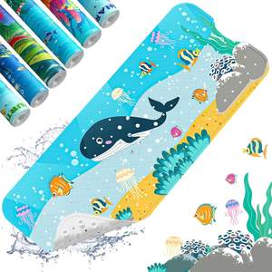 Alfombrillas Antideslizantes para Bebés y Niños, Alfombrillas Lavables de PVC para Bañera - Product Image 1