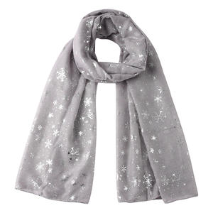 Sciarpa/Scialle da Donna Jane Autunno-Inverno 2022 in Poliestere con Motivo a Pois Argentati 70*180cm Nuovo Regalo di Natale - Product Image 5