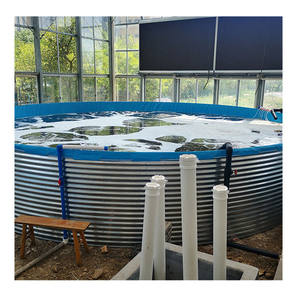 Garnalenvijvers Met Hoge Dichtheid, 1.85 Meter Hoge Gegalvaniseerde Staalplaat Kweekvijvers, Canvas Watertanks, Nieuw Type Visvijvers - Product Image 2