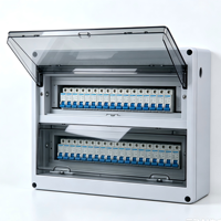 Boîtier de distribution extérieur HT Model à double couche transparente avec couvercle rabattable, 110V 20A, 8 prises, étanche, pour alimentation électrique