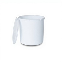 Seau à peinture en plastique PP vierge multi-usages Folin de 1 litre, couleur et logo personnalisés, certifié ISO 9001, bidon cylindrique vide