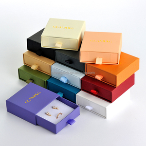 Custom Logo Cardboard Drawer Style Jewelry <b>Gift</b> <b>Box</b> with Storage Case for Necklace <b>Earring</b> Bracelet Ring OEM ODM Wholesale - Product Image 1