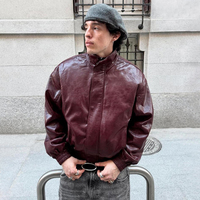 Vestes en cuir de moto de haute qualité pour hommes, surdimensionnées, épaisses, lourdes, avec logo personnalisé, streetwear