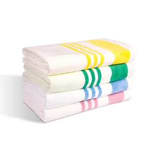 Factory Wholesale Excellent Value Quick Drying Luxury Soft Stripe Premium Women's Hotel Home Use Microfiber Bath Towels