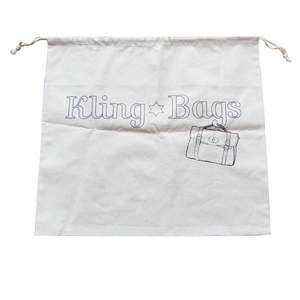 Sac à poussière en toile de coton réutilisable de bonne qualité avec logo personnalisé imprimé, à double cordon, pour sacs à main et pochettes - Product Image 2