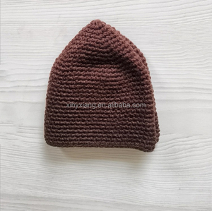 Usine personnalisé islamique Kufi chapeau femmes filles tricoté chapeau bonnet chapeaux, hommes gars crâne <span class=keywords><strong>casquette</strong></span> tricoté à la main bonnet Crochet <span class=keywords><strong>casquette</strong></span> - Product Image 3