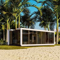 Maison préfabriquée modulaire minuscule bricolage plage cabine portable fabriquée Flatpack Kit maisons Casas Prefabricadas Container House