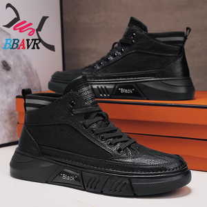 ZX580 Zapatillas Casuales de Moda, Botas de Media Altura en Negro con Forro de Malla, Entresuela y Suela Exterior de PVC Antideslizante - Product Image 5