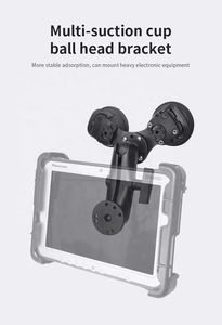 Support de fixation à ventouse triple/double en aluminium massif pour pare-brise, support pour tablette/ordinateur portable pour machines agricoles, compatible avec les supports Ram Mount - Product Image 2