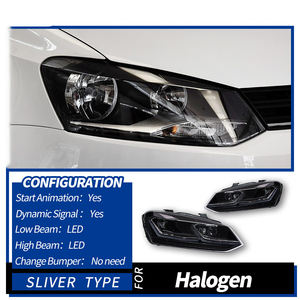 Venta al por mayor bajo <span class=keywords><strong>precio</strong></span> actualizaciones Led lente faros LED proyectores para <span class=keywords><strong>Volkswagen</strong></span> <span class=keywords><strong>Polo</strong></span> de 2011 a <span class=keywords><strong>2018</strong></span> DRL Luz de señal de giro - Product Image 4