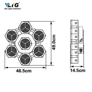 Listo para Enviar: Luz de Escenario Retro Hexagonal <span class=keywords><strong>Portman</strong></span> de 7x60W DMX512, Estroboscópica Vintage para DJ, Bodas y Fiestas - Product Image 6