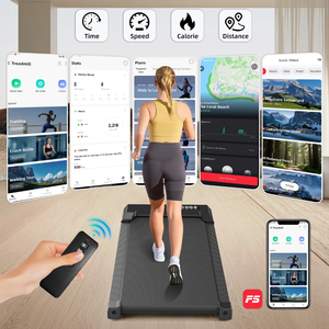 Tapis de course sous bureau 2-en-1 RS avec piste de marche inclinée à 6 % et contrôle par application – <span class=keywords><strong>Machine</strong></span> portable <span class=keywords><strong>pour</strong></span> <span class=keywords><strong>la</strong></span> marche et le jogging à domicile ou au bureau - Product Image 5