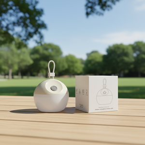 Lanterne de camping extérieure LED rechargeable USB-C, design en silicone portable, longue autonomie, lumière blanche et jaune, ambiance lumineuse pour tente - Product Image 2