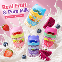 Yaourt de fruits sain pour bébé Aimo, collation pour enfants lyophilisée, morceaux de fruits naturels, sans OGM, marque propre, OEM, nourriture pour bébé