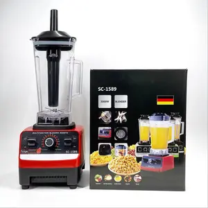 Commercial Machine Blender Mixer Grinder High Speed Electric Juice Juicer Food Heavy Duty Stainless Steel Double Plate