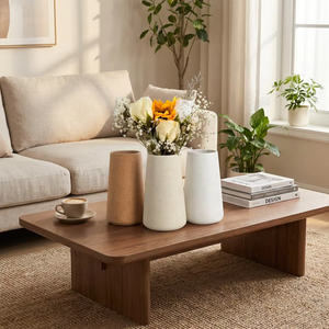 Vaso Conico in Ceramica Opaca Minimalista - Fioriera Artigianale Stile Nordico Moderno per Arredamento <span class=keywords><strong>Casa</strong></span> <span class=keywords><strong>e</strong></span> Composizioni Floreali Nuziali - Product Image 2