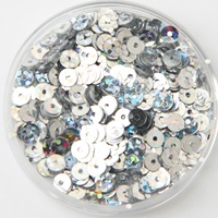 Vente en gros de paillettes plates en PVC écologique de 3-10 mm à trou moyen, épaisseur 1 mm, pour la fabrication artisanale de bijoux et accessoires vestimentaires