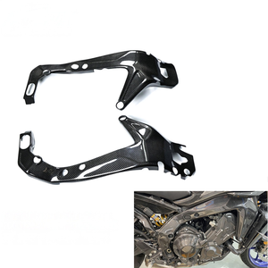 Cubierta de cuadro de fibra de carbono seca 3K para carenado lateral de motocicleta Yamaha MT09 2024-2026 - Product Image 1