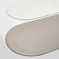 Tapis de yoga d'exercice personnalisable de 5 mm d'épaisseur, base en caoutchouc naturel avec revêtement en PU, antidérapant, pliable pour un design personnalisé