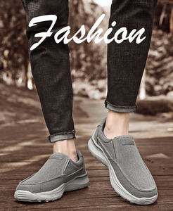 Chaussures tendance en toile à semelle épaisse pour hommes, nouveau style 2026, baskets basses en toile, chaussures décontractées, chaussures monobloc pour hommes - Product Image 6