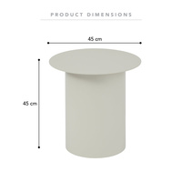 Table basse ronde en métal moderne et durable Cooper and Co Premium pour la maison et l'école, meubles de salon