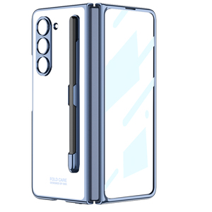 Fundas transparentes para teléfonos móviles GKK para Samsung Galaxy Z Fold5 con ranura para bolígrafo y diseño Pantom de vidrio frontal - Product Image 3