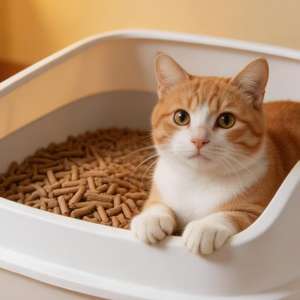 Arena para Gatos DongnaiPETS, Biodegradable y Ecológica, Hecha de Madera de Pino, 10L, Aglomerante, Libre de Polvo, Altamente Absorbente, Control Extra de Olores - Product Image 1