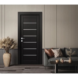 Modern Minimalist Bedroom <strong>Interior</strong> <strong>Door</strong> New Design Solid Wood with Melamine for Villas Entry Polymers MDF Decorative Features - Product Image 5