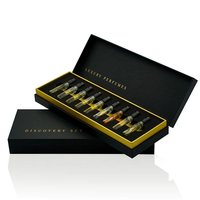Boîte d'emballage de luxe pour flacon de parfum en verre avec impression de logo personnalisé, boîte de découverte de parfum 2 ml
