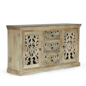 Solid Wood <b>Sideboard</b> Antique Distressed Versatile Furniture for Home-TV Cabinet for Bedroom Living Room Home Bar Dining <b>Kitchen</b> - Product Image 4