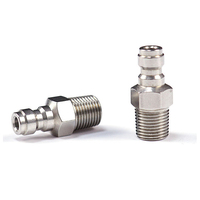 Adaptateur personnalisé YOD, raccord hexagonal de 8 mm, plomberie pneumatique NPT BSPP 1/4" 3/8" mâle, acier inoxydable 304/316, connecteur rapide