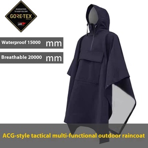 <span class=keywords><strong>Chubasquero</strong></span> de viaje <span class=keywords><strong>plegable</strong></span> portátil táctico para impermeable multifuncional a prueba de tormentas pegado a presión para pesca Camping Tours - Product Image 2