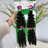 KEMY HAIR 4 pièces Extensions de cheveux synthétiques Bounce Fumi Loose Deep, qualité cheveux humains, fibres premium, multi-packs pour femmes