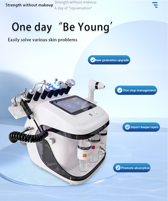 New Arrival Professional Hydra Beauty Device 10 Function Small Bubble Machine for Deep Cleansing Exfoliation Skin Rejuvenation