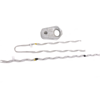 Juego de tensión preformado para abrazadera de tensión helicoidal de extremo muerto de conductor, accesorios de sujeción para conductor de aluminio trenzado