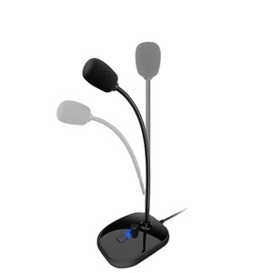 Micrófono de escritorio con cuello de cisne USB, con botón de silencio y ajuste de volumen, para reunión en clase, grabación de vídeo en vivo, para Youtube, <span class=keywords><strong>PC</strong></span> y portátil - Product Image 1